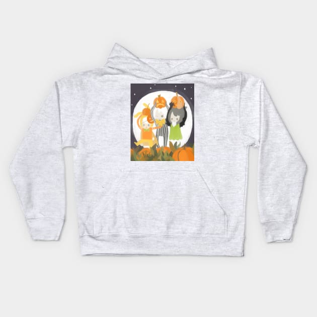 Halloween Kids Hoodie by kurilord